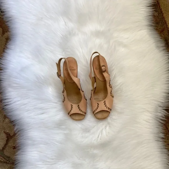 CalleenCordero Genuine Leather Studded Heels - Picture 10 of 11